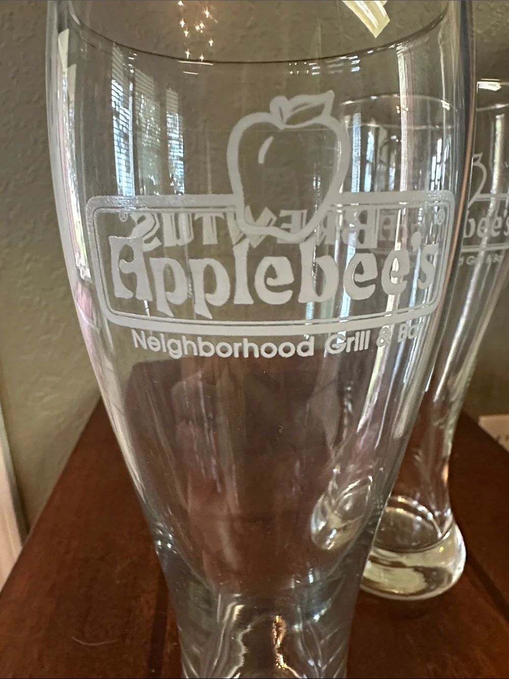 Vintage Applebee’s Brewtus Pilsner Beer Glasses - Set of 2 (22oz Heavy Base)